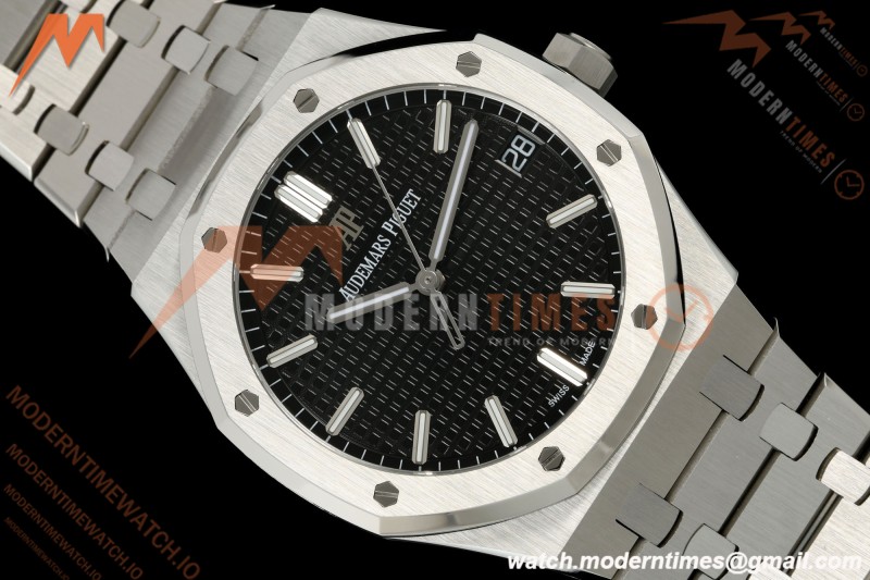 Audemars Piguet - Royal Oak 15500 41mm SS/SS Blk/Stk APSF V3 SA4302 Free Sprung