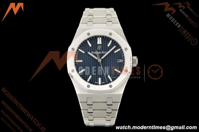 Audemars Piguet - Royal Oak 15500 41mm SS/SS Blu/Stk APSF V3 SA4302 Free Sprung | 오데마 피게 - 로열 오크 15500 41mm 스테인리스 스틸/스테인리스 스틸 블루/스틱 인덱스 APSF V3 SA4302 프리 스프렁