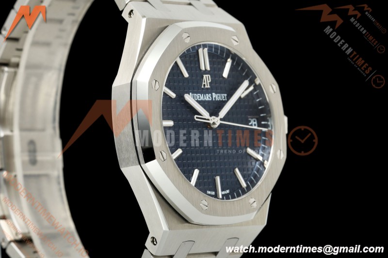 Audemars Piguet - Royal Oak 15500 41mm SS/SS Blu/Stk APSF V3 SA4302 Free Sprung | 오데마 피게 - 로열 오크 15500 41mm 스테인리스 스틸/스테인리스 스틸 블루/스틱 인덱스 APSF V3 SA4302 프리 스프렁
