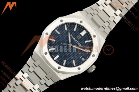 Audemars Piguet - Royal Oak 15500 41mm SS/SS Blu/Stk APSF V3 SA4302 Free Sprung | 오데마 피게 - 로열 오크 15500 41mm 스테인리스 스틸/스테인리스 스틸 블루/스틱 인덱스 APSF V3 SA4302 프리 스프렁