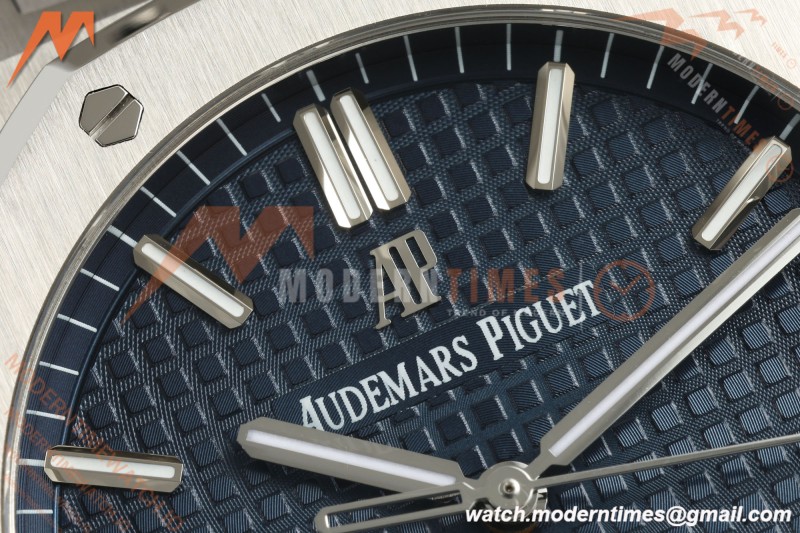 Audemars Piguet - Royal Oak 15500 41mm SS/SS Blu/Stk APSF V3 SA4302 Free Sprung | 오데마 피게 - 로열 오크 15500 41mm 스테인리스 스틸/스테인리스 스틸 블루/스틱 인덱스 APSF V3 SA4302 프리 스프렁