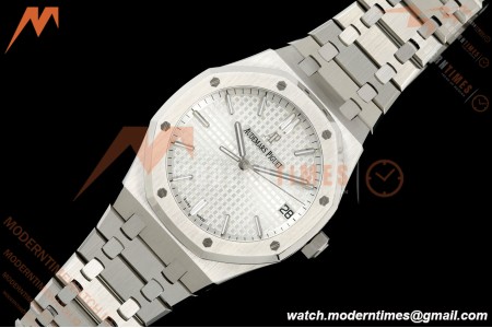 Audemars Piguet - Royal Oak 15500 41mm SS/SS Wht/Stk APSF V3 SA4302 Free Sprung | 오데마 피게 - 로열 오크 15500 41mm 스테인리스 스틸/스테인리스 스틸 화이트/스틱 인덱스 APSF V3 SA4302 프리 스프렁