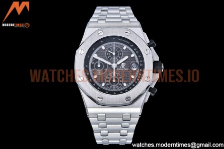 Audemars Piguet - AP ROO Chronograph SS/SS Grey/Stk APF A3126 Mod