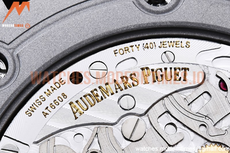 Audemars Piguet - AP ROO Chronograph SS/SS Grey/Stk APF A3126 Mod