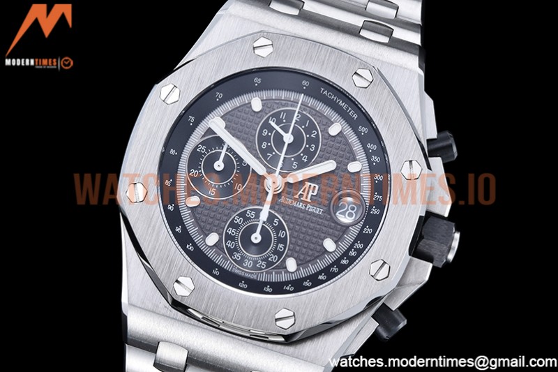Audemars Piguet - AP ROO Chronograph SS/SS Grey/Stk APF A3126 Mod