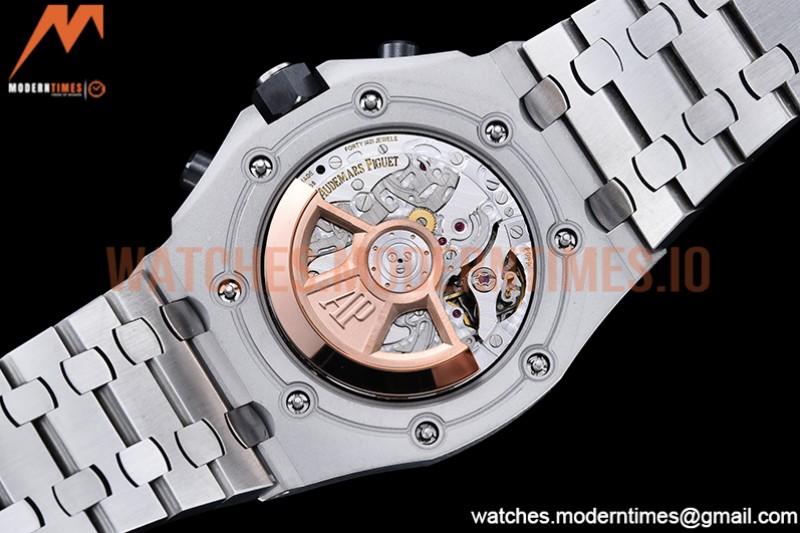 Audemars Piguet - AP ROO Chronograph SS/SS Black/Num APF A3126 Mod