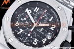Audemars Piguet - AP ROO Chronograph SS/SS Black/Num APF A3126 Mod