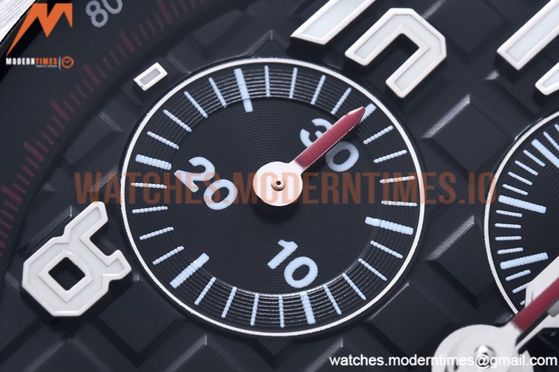 Audemars Piguet - AP ROO Chronograph SS/SS Black/Num APF A3126 Mod