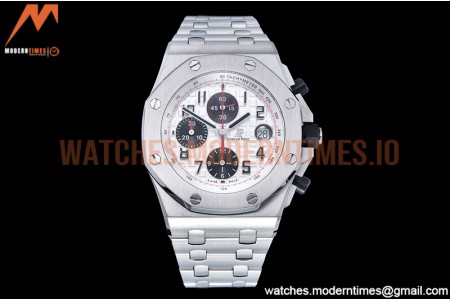 Audemars Piguet - AP ROO Chronograph SS/SS Wht/Num APF 7750 Mod