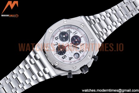 Audemars Piguet - AP ROO Chronograph SS/SS Wht/Num APF 7750 Mod