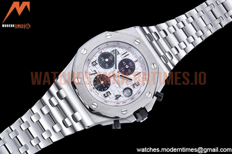 Audemars Piguet - AP ROO Chronograph SS/SS Wht/Num APF 7750 Mod