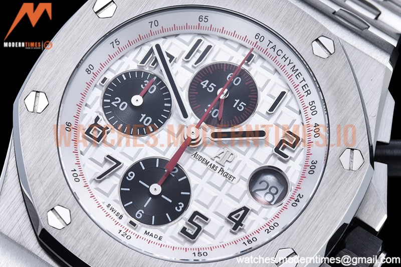 Audemars Piguet - AP ROO Chronograph SS/SS Wht/Num APF 7750 Mod