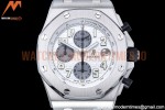 Audemars Piguet - AP ROO Chronograph SS/SS Wht/Silv/Num APF 7750 Mod