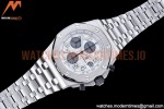 Audemars Piguet - AP ROO Chronograph SS/SS Wht/Silv/Num APF 7750 Mod