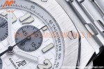 Audemars Piguet - AP ROO Chronograph SS/SS Wht/Silv/Num APF 7750 Mod
