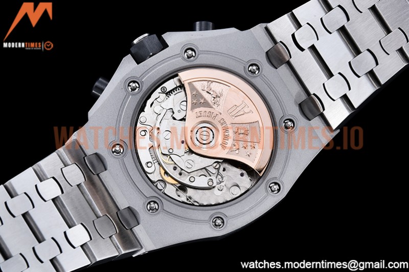 Audemars Piguet - AP ROO Chronograph SS/SS Wht/Silv/Num APF 7750 Mod