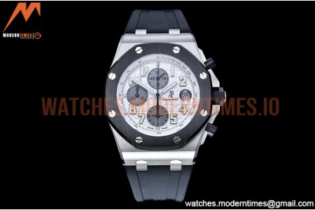 Audemars Piguet - AP ROO Chronograph CER SS/RU Wht/Num APF 7750 Mod