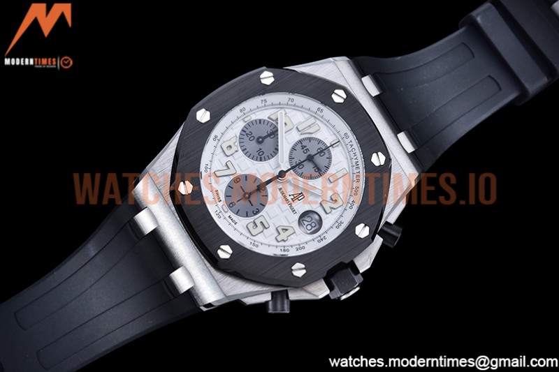 Audemars Piguet - AP ROO Chronograph CER SS/RU Wht/Num APF 7750 Mod