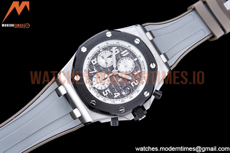 Audemars Piguet - AP ROO Chronograph SS/RU Grey/Num APF A3126 Mod