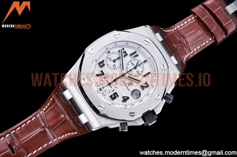 Audemars Piguet - AP ROO Chronograph SS/LE Wht/Num APF 7750 Mod