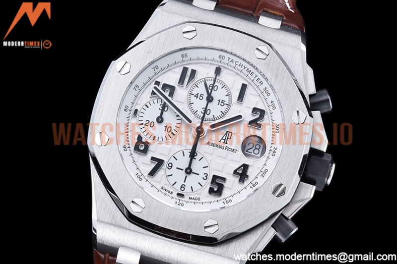 Audemars Piguet - AP ROO Chronograph SS/LE Wht/Num APF 7750 Mod