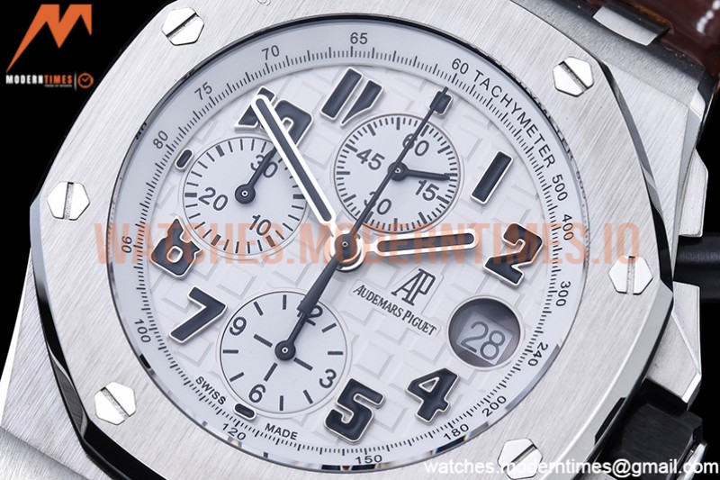 Audemars Piguet - AP ROO Chronograph SS/LE Wht/Num APF 7750 Mod