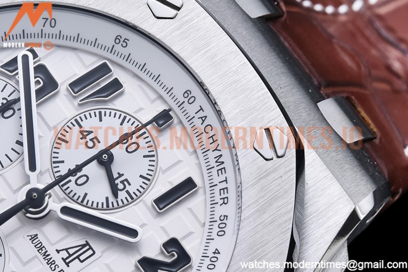 Audemars Piguet - AP ROO Chronograph SS/LE Wht/Num APF 7750 Mod