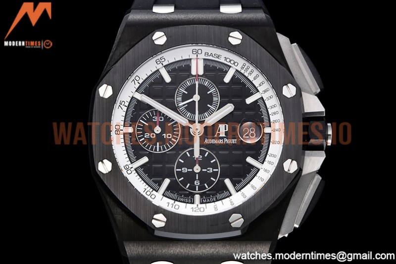 Audemars Piguet - AP ROO Chronograph Grn CER/RU Black/Stk APF A3126 Mod
