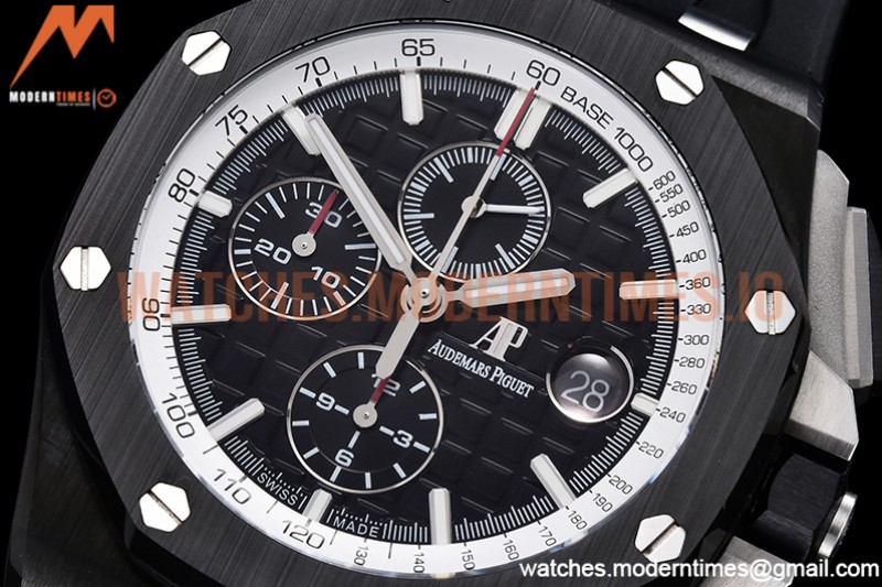 Audemars Piguet - AP ROO Chronograph Grn CER/RU Black/Stk APF A3126 Mod