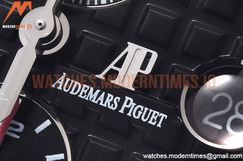 Audemars Piguet - AP ROO Chronograph Grn CER/RU Black/Stk APF A3126 Mod