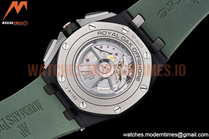 Audemars Piguet - AP ROO Chronograph Grn CER/RU G-Grn/Num APF A3126 Mod