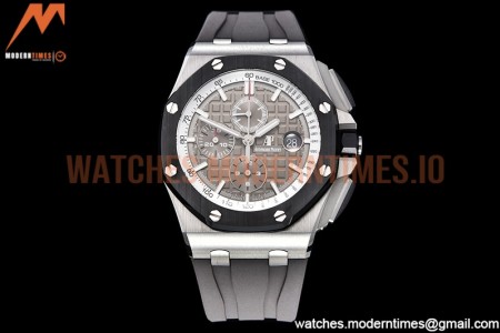 Audemars Piguet - AP ROO Chronograph SS/RU Grey/Stk APF A3126 Mod