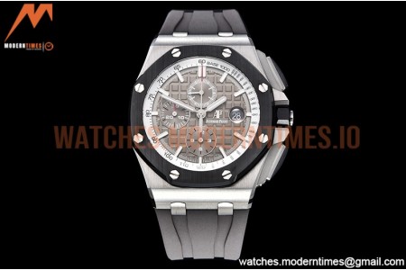 Audemars Piguet - AP ROO Chronograph SS/RU Grey/Stk APF A3126 Mod