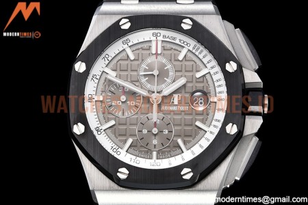 Audemars Piguet - AP ROO Chronograph SS/RU Grey/Stk APF A3126 Mod