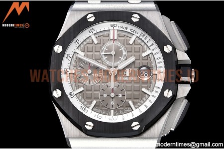 Audemars Piguet - AP ROO Chronograph SS/RU Grey/Stk APF A3126 Mod