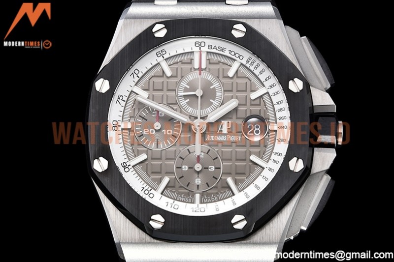 Audemars Piguet - AP ROO Chronograph SS/RU Grey/Stk APF A3126 Mod