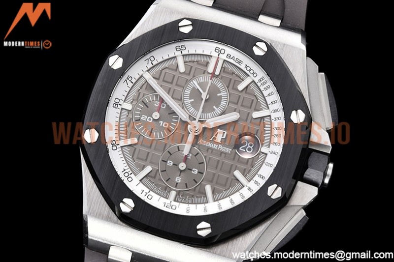 Audemars Piguet - AP ROO Chronograph SS/RU Grey/Stk APF A3126 Mod