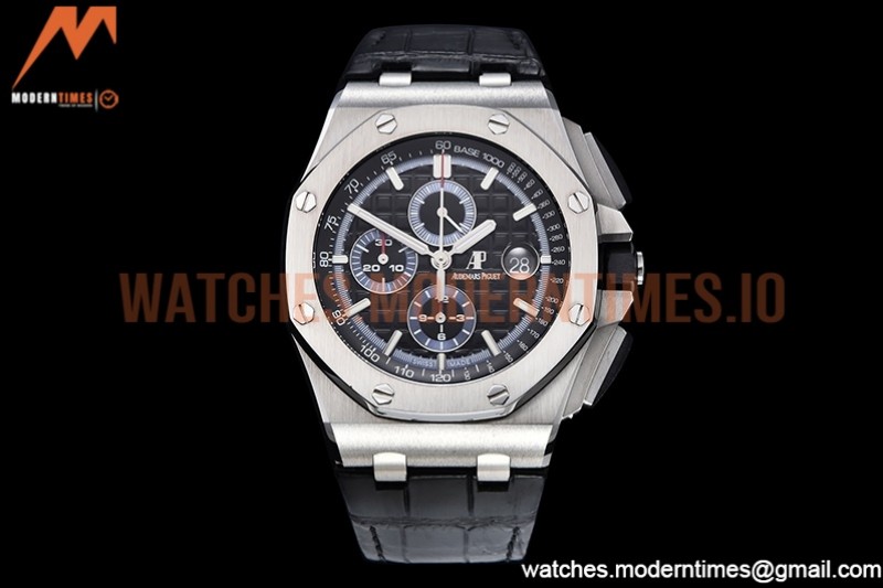 Audemars Piguet - AP ROO Chronograph SS/LE Black/Stk APF A3126 Mod