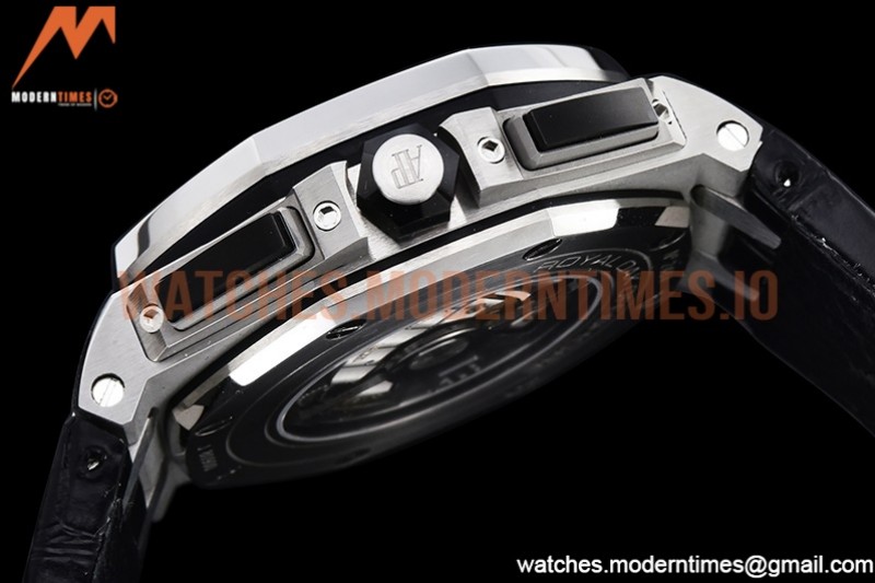 Audemars Piguet - AP ROO Chronograph SS/LE Black/Stk APF A3126 Mod
