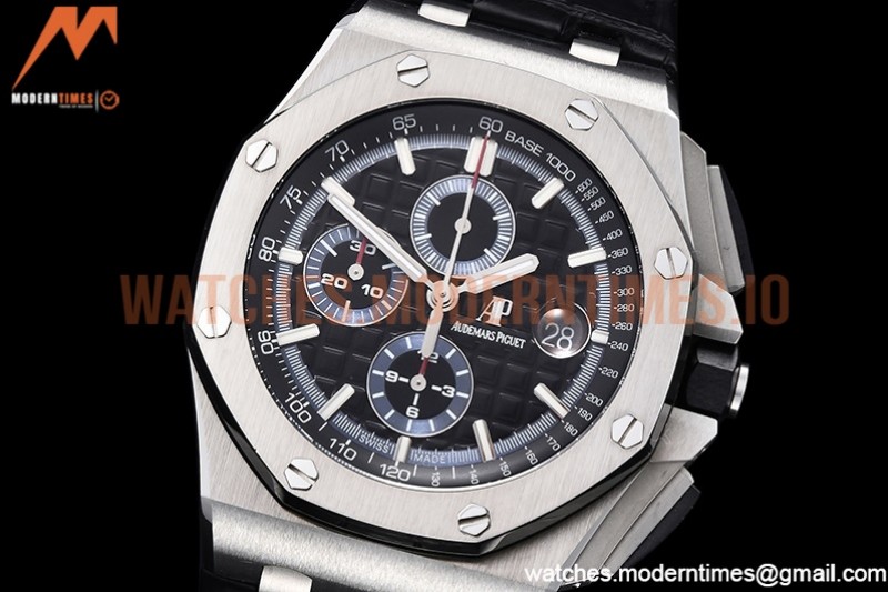 Audemars Piguet - AP ROO Chronograph SS/LE Black/Stk APF A3126 Mod