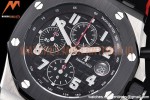 Audemars Piguet - AP ROO Chronograph SS/RU Black/Num APF A3126 Mod