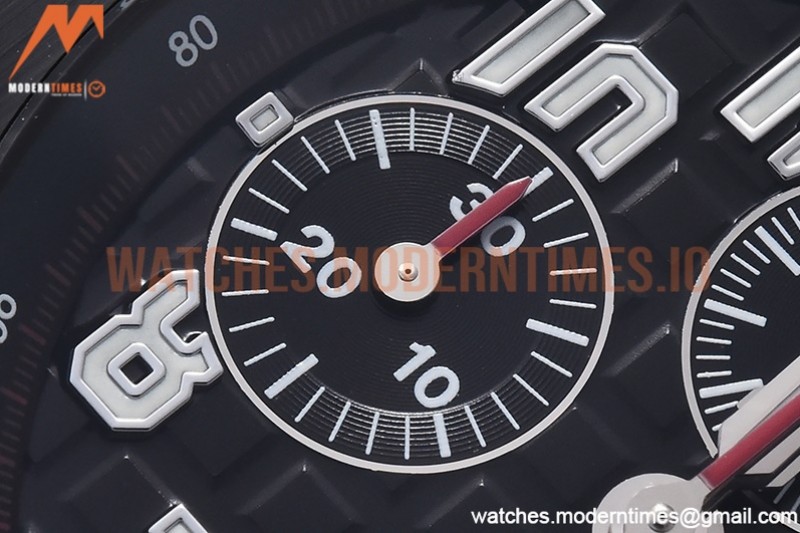 Audemars Piguet - AP ROO Chronograph SS/RU Black/Num APF A3126 Mod