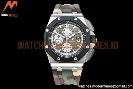 Audemars Piguet - AP ROO Chronograph SS/RU Green APF A3126 Mod
