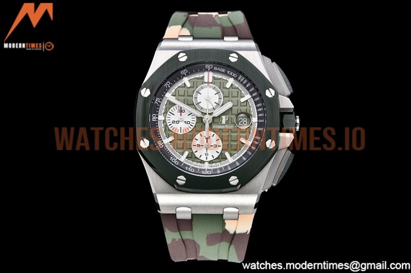 Audemars Piguet - AP ROO Chronograph SS/RU Green APF A3126 Mod