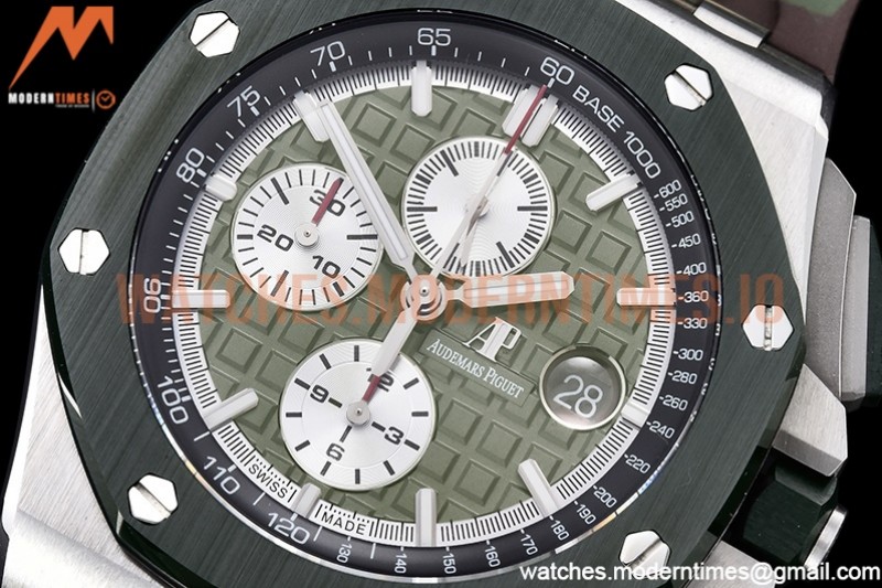 Audemars Piguet - AP ROO Chronograph SS/RU Green APF A3126 Mod