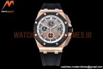 Audemars Piguet - AP ROO Chronograph CER RG/RU Grey/Stk APF A3126 Mod