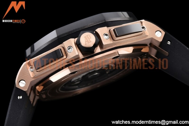 Audemars Piguet - AP ROO Chronograph CER RG/RU Grey/Stk APF A3126 Mod
