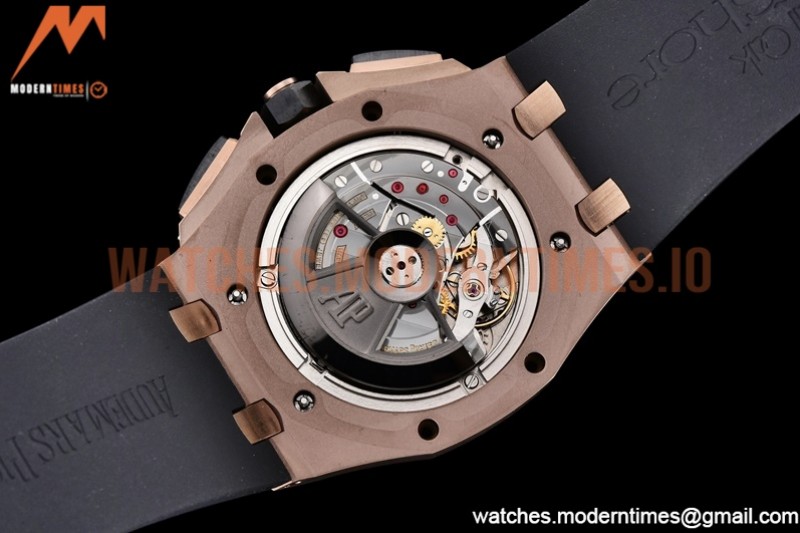 Audemars Piguet - AP ROO Chronograph CER RG/RU Grey/Stk APF A3126 Mod