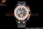 Audemars Piguet - AP ROO Chronograph RG CER/RU G-Blue/Num APF A3126 Mod