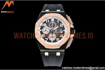 Audemars Piguet - AP ROO Chronograph RG CER/RU G-Blue/Num APF A3126 Mod